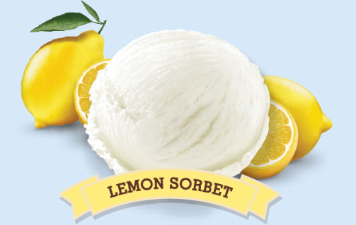 Mr Pisa lemon sorbet